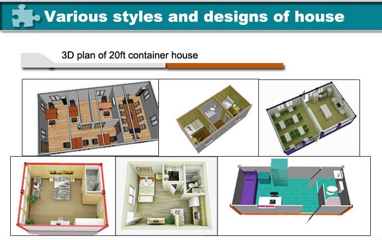 Modular Flat Pack Modified Container House With Ladders Two Storey Building With Windows