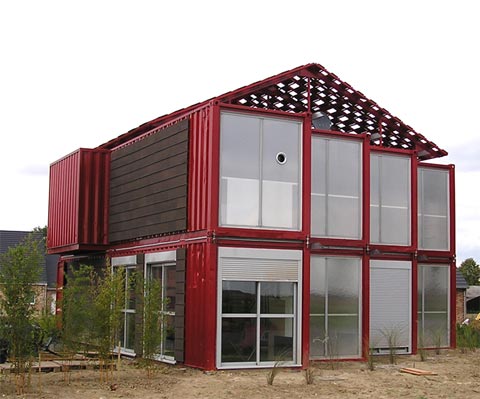 Shipping Container Home: Red House Lille