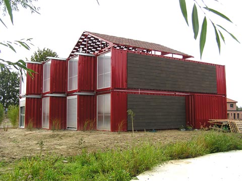 Shipping Container Home: Red House Lille