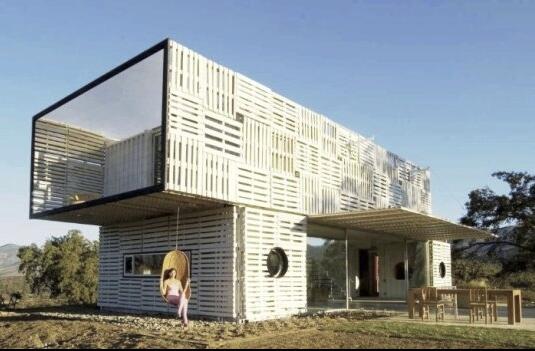 Shipping container storage for living