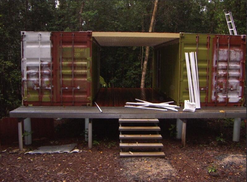 Shipping Container Shelter design for camping