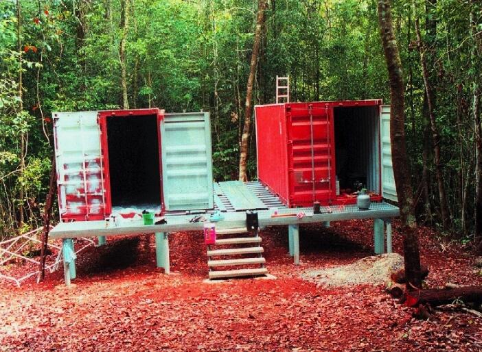 Shipping Container Shelter design for camping