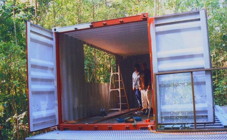 Shipping Container Shelter design for camping