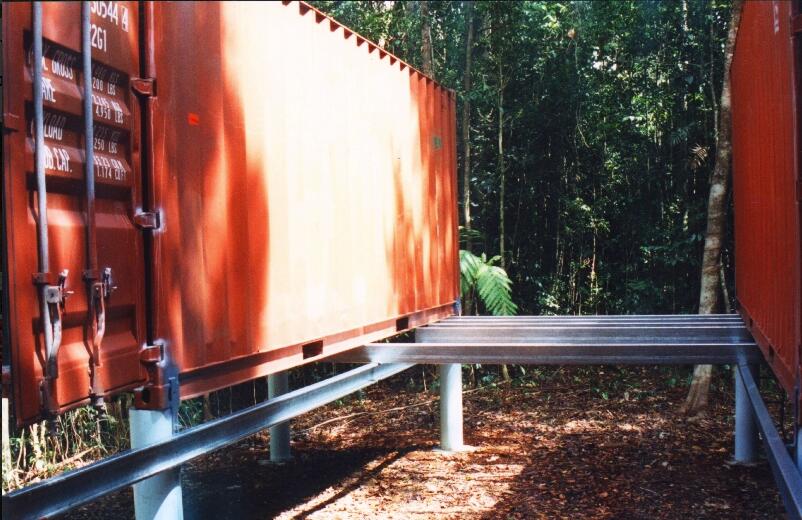 Shipping Container Shelter design for camping