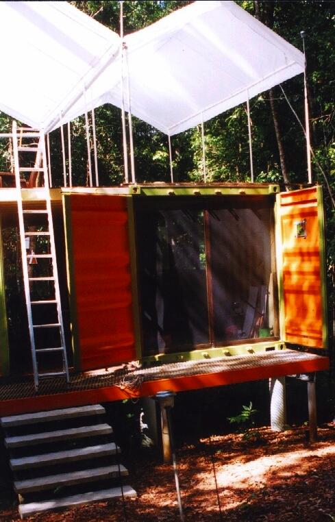 Shipping Container Shelter design for camping