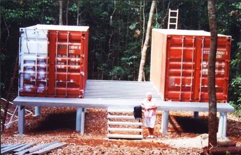 Shipping Container Shelter design for camping