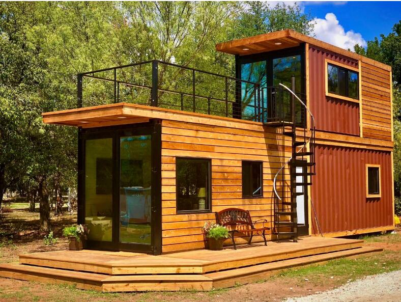  tiny container cabin the newest two-story container home-L