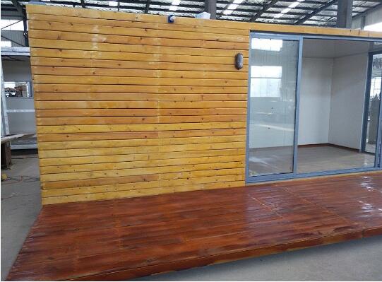 20FT Prefab Container with exterior wood finish-L