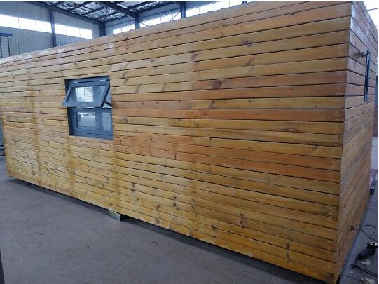 20FT Prefab Container with exterior wood finish-L