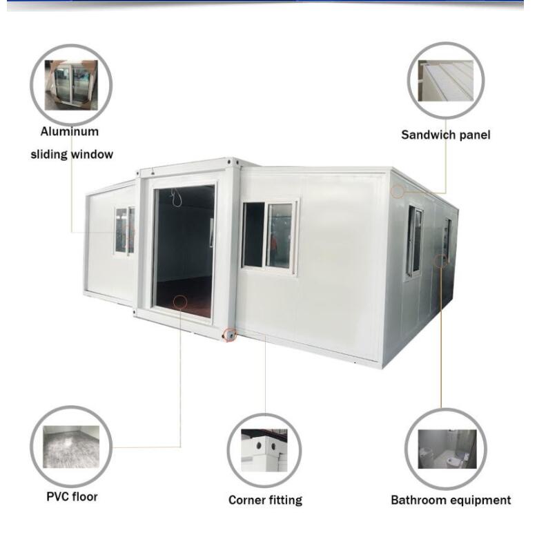 Expandable container house made by  sandwich panel-L