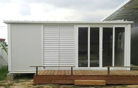 Folding Container House Flat Pack Prefab Container Homes For Construction Site