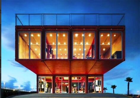  the 40-foot long shipping containers 