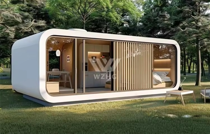 Apple Cabin Capsule Home Prefab House Mobile Cabin Space Capsule