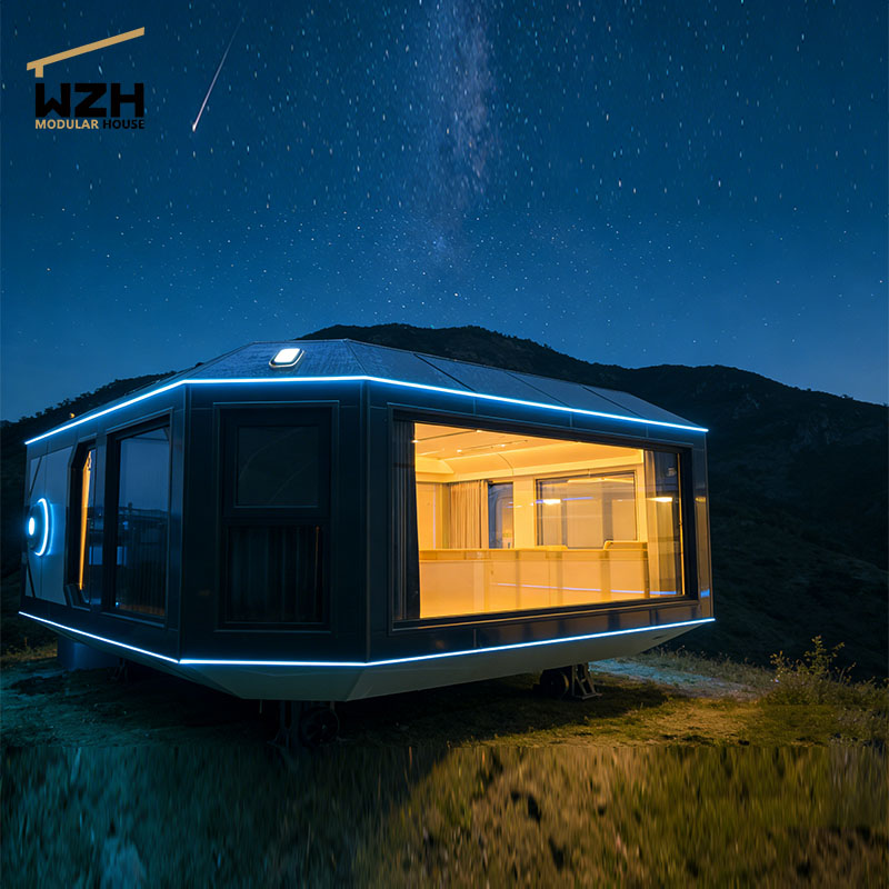 Prefabricated Detachable Space Capsule Container House Mobile Homes House 2 Bedrooms Prefab Tiny Space Capsule Pod